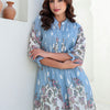 Dhiyona IE Floral Printed Pure Cotton Tunic With Trousers Co-Ords