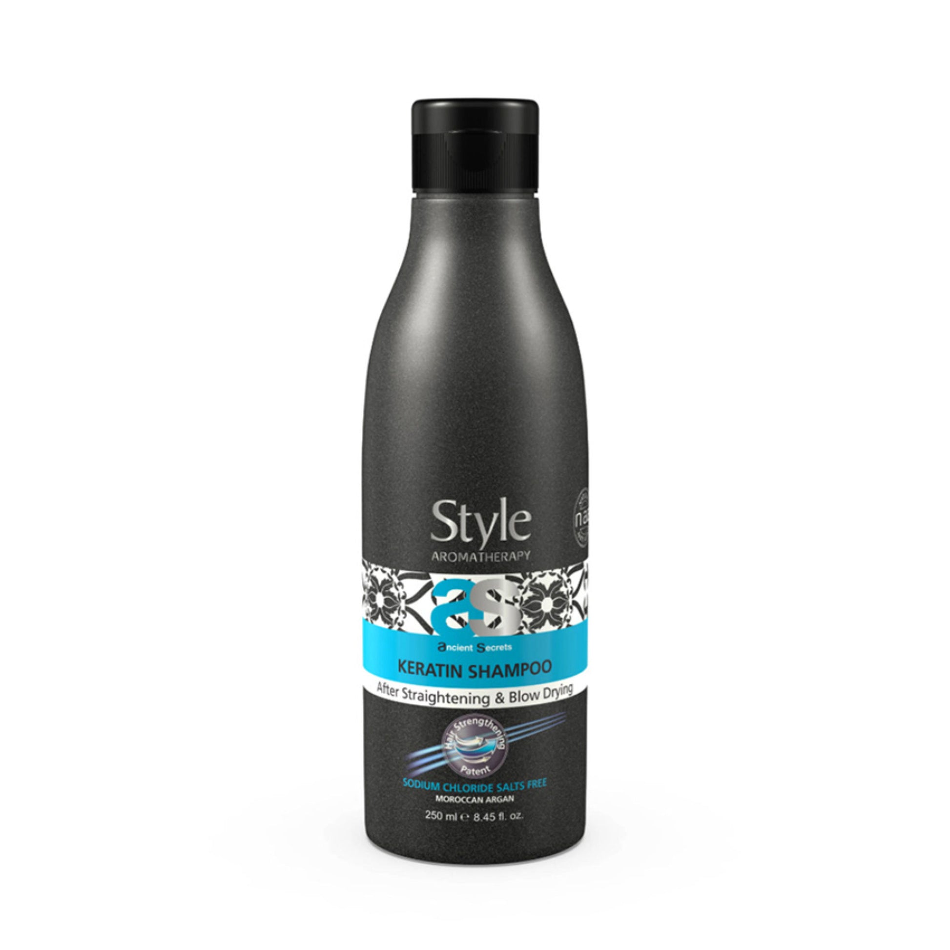 Style Aromatherapy Professional Keratin Shampoo with Argan, Jojoba & Chamomile - SLS/SLES-Free