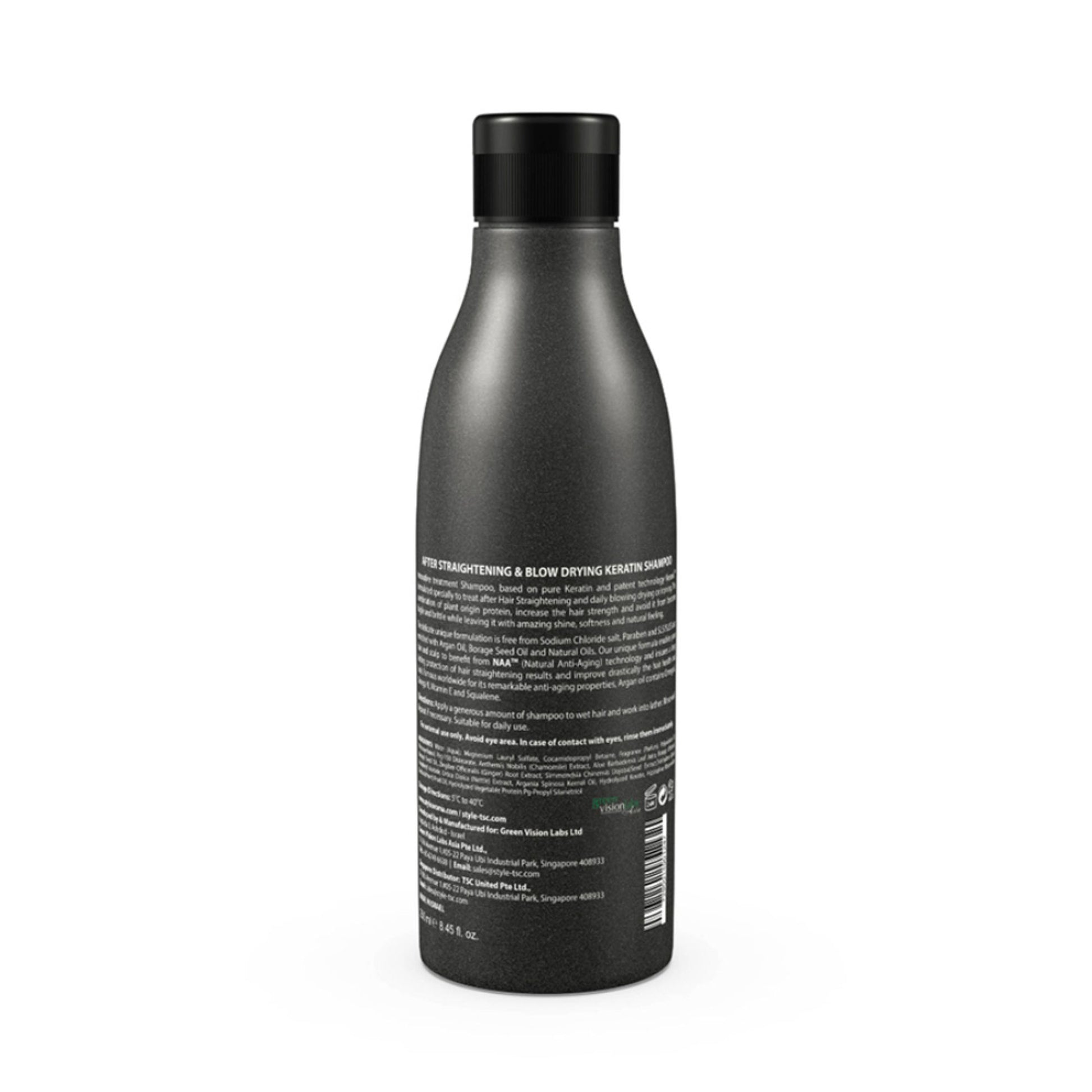 Style Aromatherapy Professional Keratin Shampoo with Argan, Jojoba & Chamomile - SLS/SLES-Free