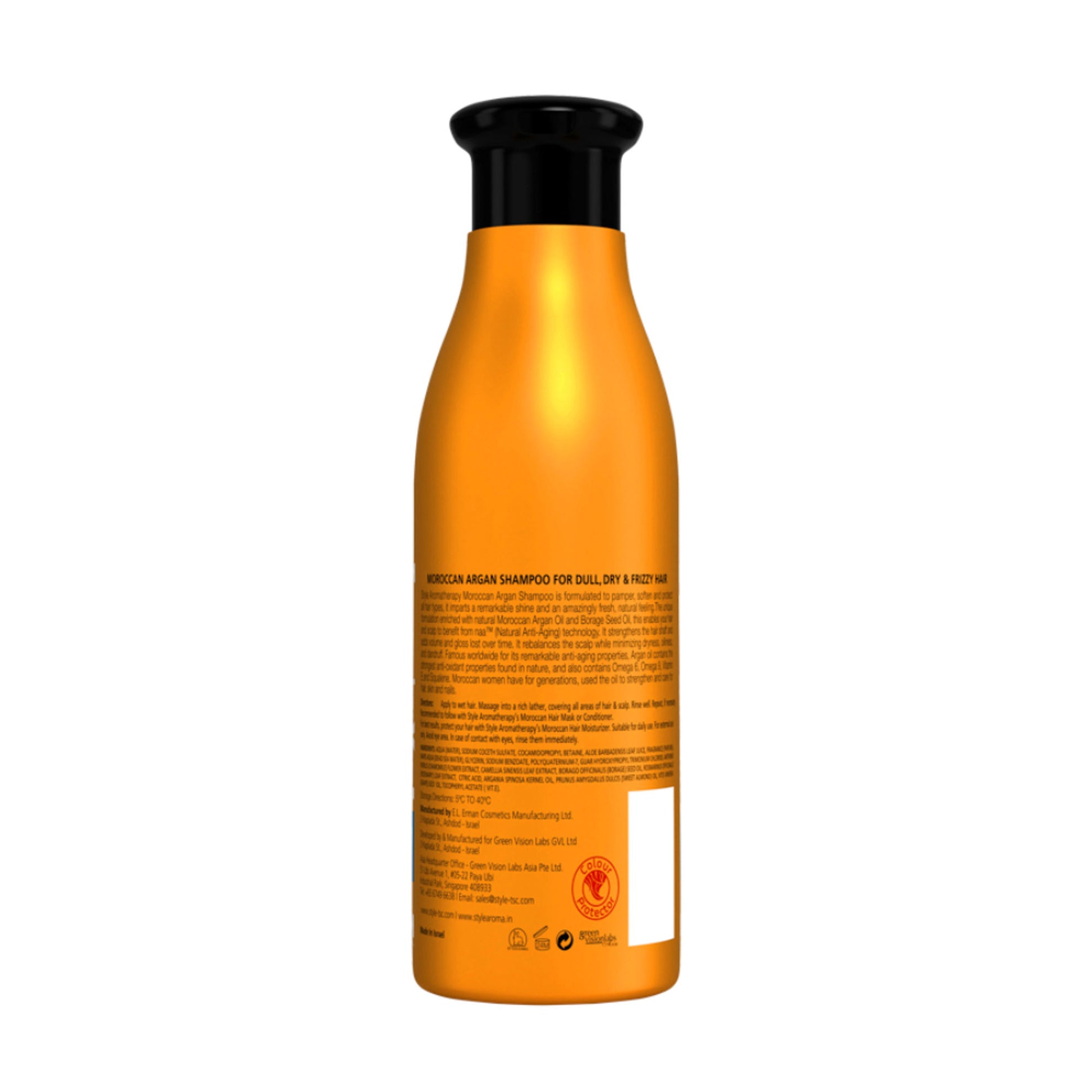 Style Aromatherapy Professional Moroccan Argan Shampoo with Argan Oil & Vitamin E - SLS/SLES-Free