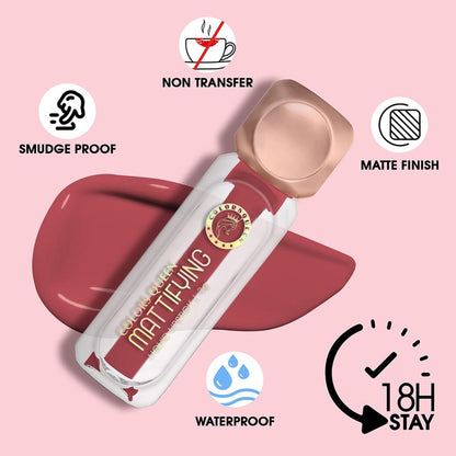 Colors Queen Mattifying Matte Liquid Lipstick - Maple-09