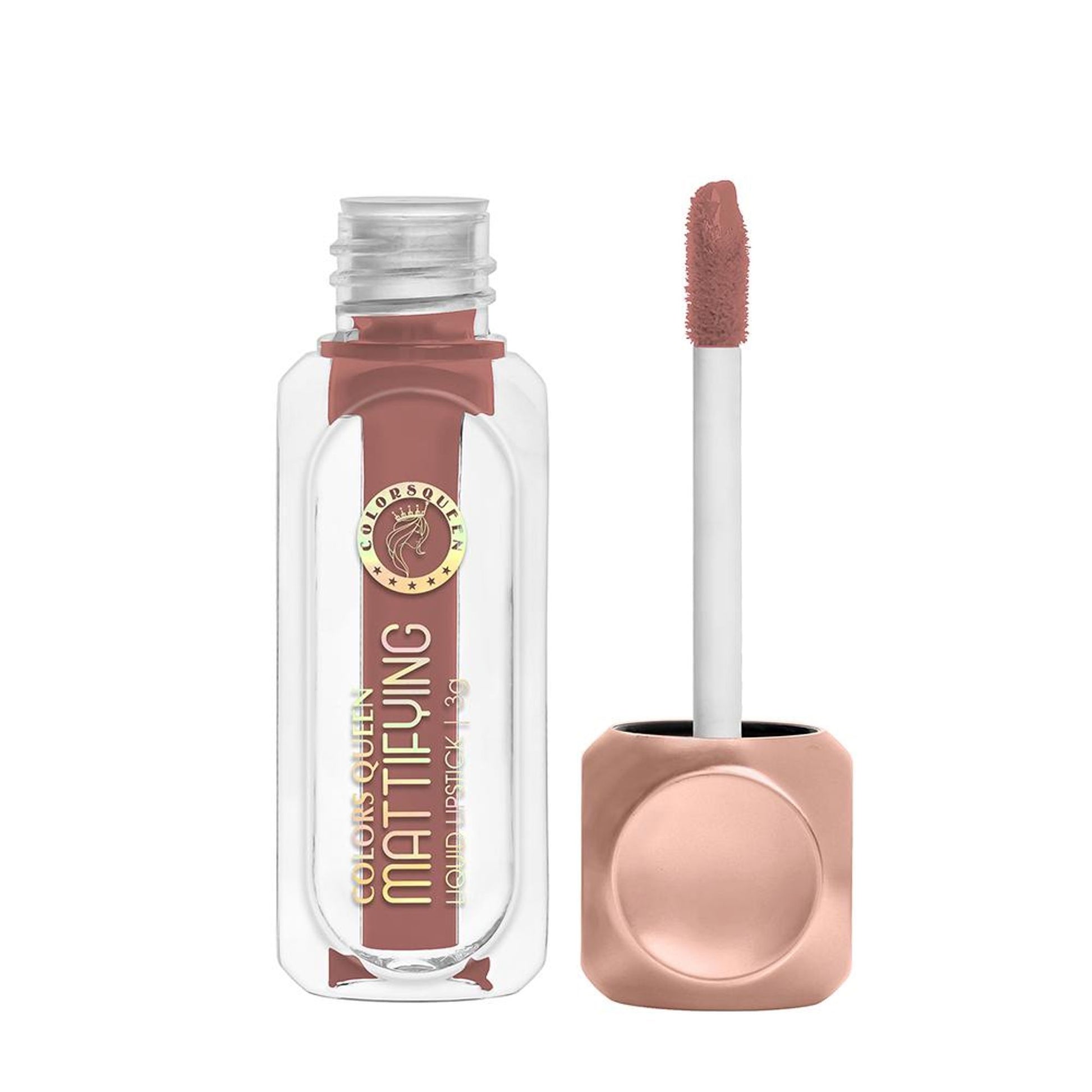 Colors Queen Mattifying Matte Liquid Lipstick - Naughty Nudit-14