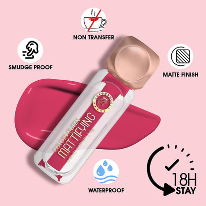 Colors Queen Mattifying Matte Liquid Lipstick - Brick-16