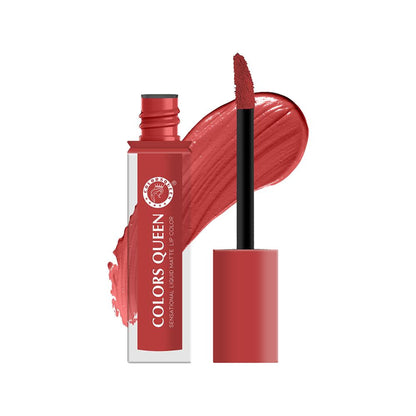 Colors Queen Sensational Liquid Matte Lipstick - Maroon-05