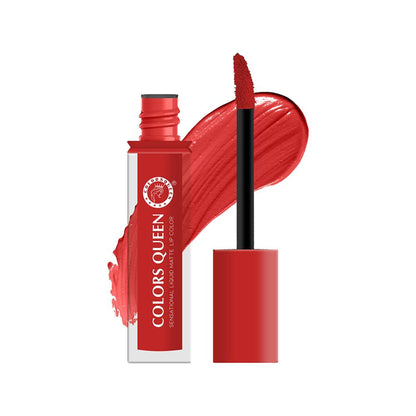 Colors Queen Sensational Liquid Matte Lipstick - Cherry On Top-10