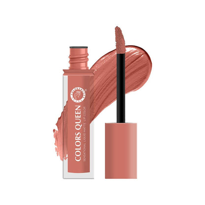 Colors Queen Sensational Liquid Matte Lipstick - Dusty Rose-11