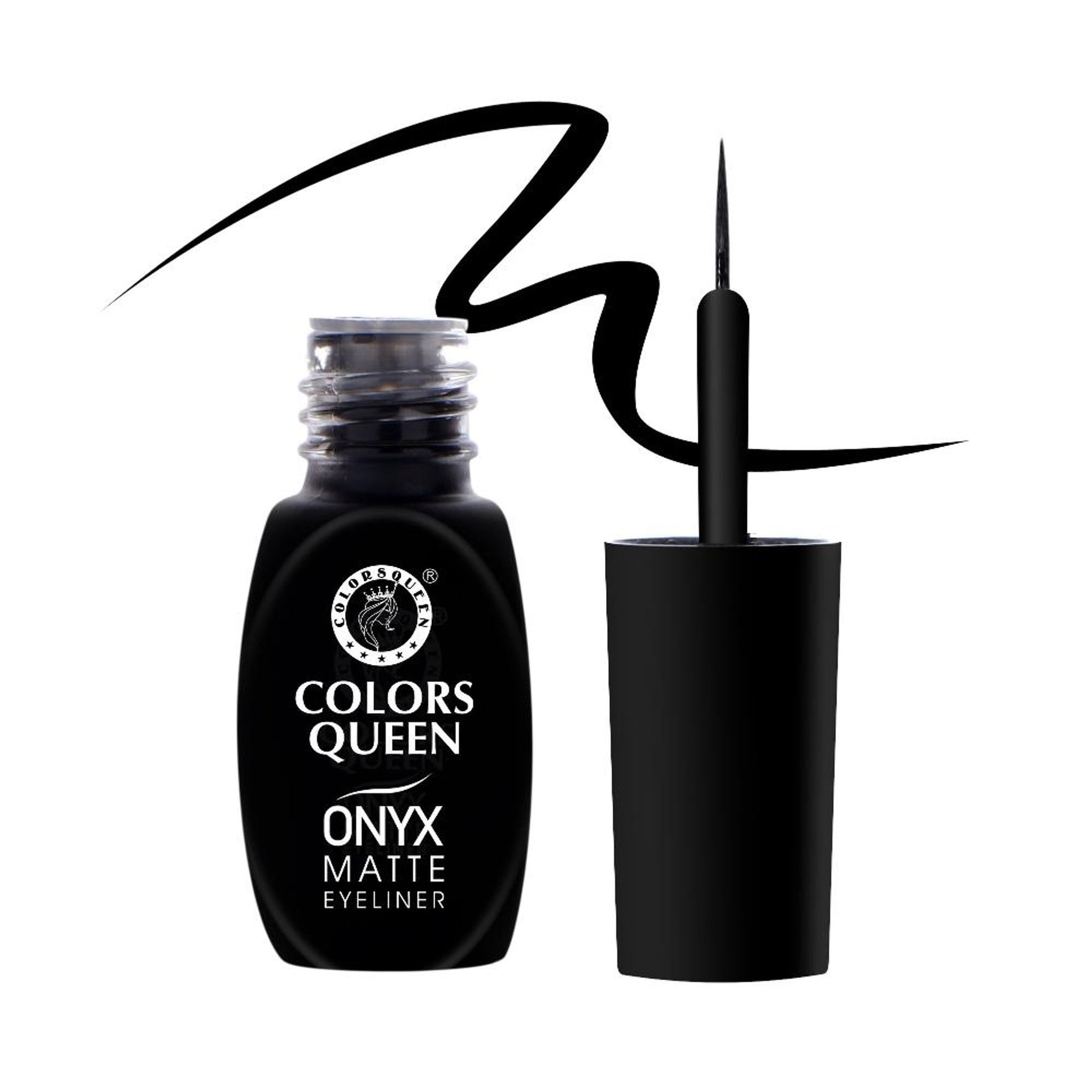 Colors Queen Onyx Matte Waterproof Eyeliner - Black