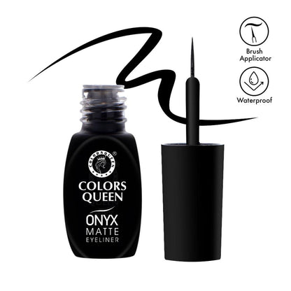 Colors Queen Onyx Matte Waterproof Eyeliner - Black