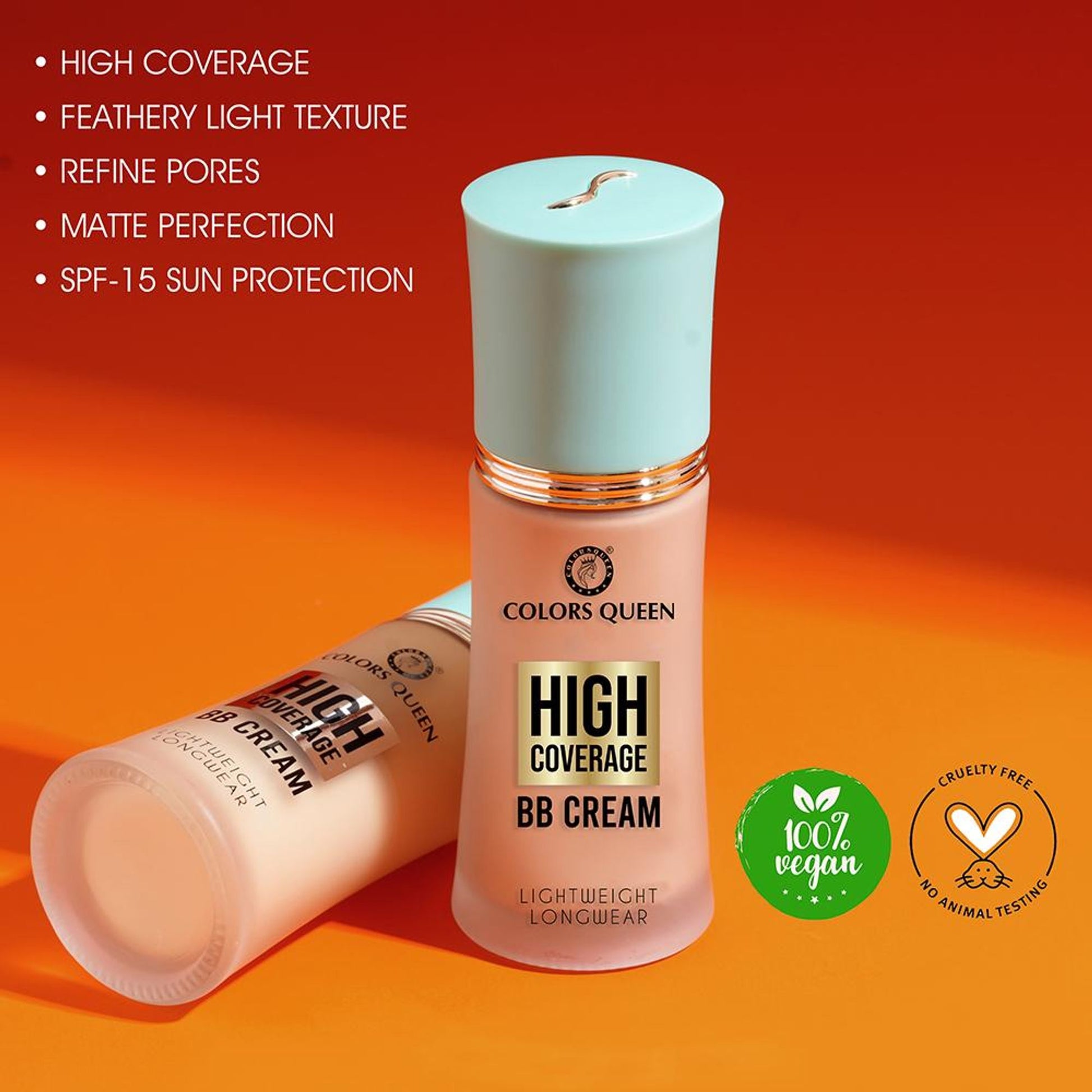 Colors Queen High Coverage BB Cream - White Ivory-01