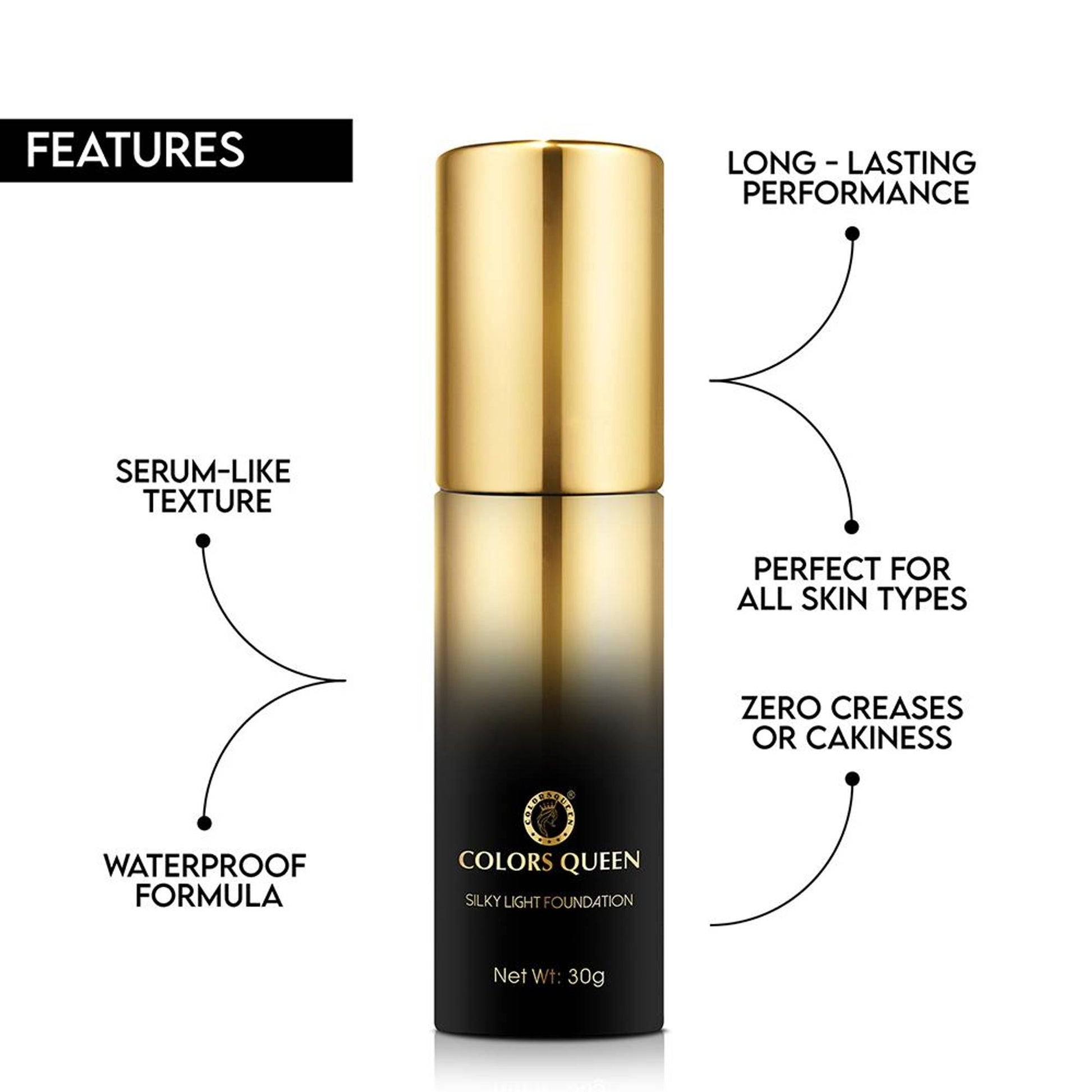 Colors Queen Silky Light Foundation - Rose Blush-02