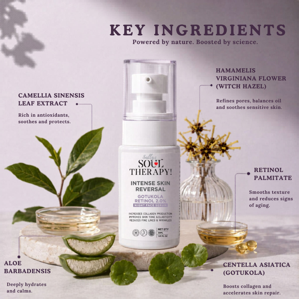 Sally's Soul Therapy Intense Skin Reversal Night Face Serum