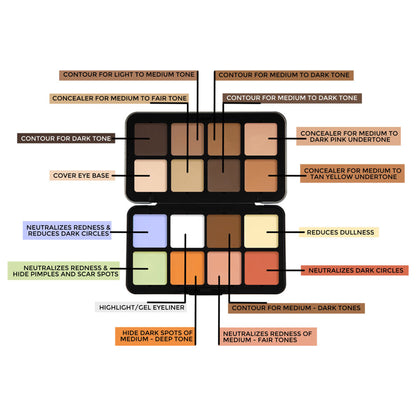 Daily Life Forever52 16 Color Camouflage HD Concealer Palette - CHP001