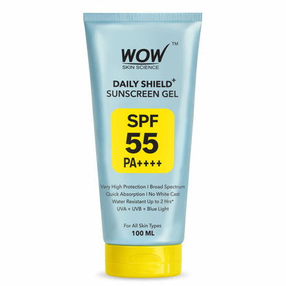 WOW Skin Science Sunscreen Gel SPF 55 PA++++ For All Skin Types