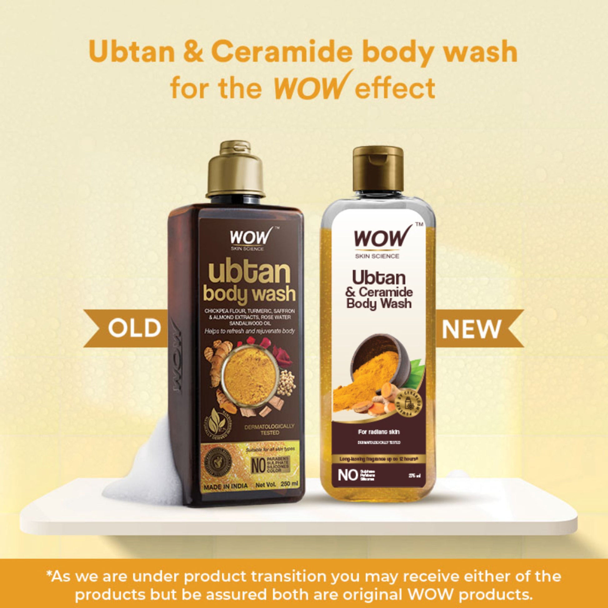 WOW Skin Science Ubtan & Ceramide Body Wash