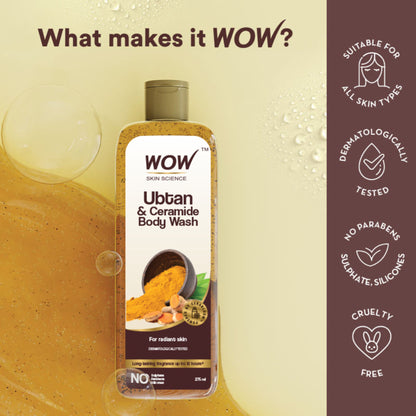 WOW Skin Science Ubtan & Ceramide Body Wash