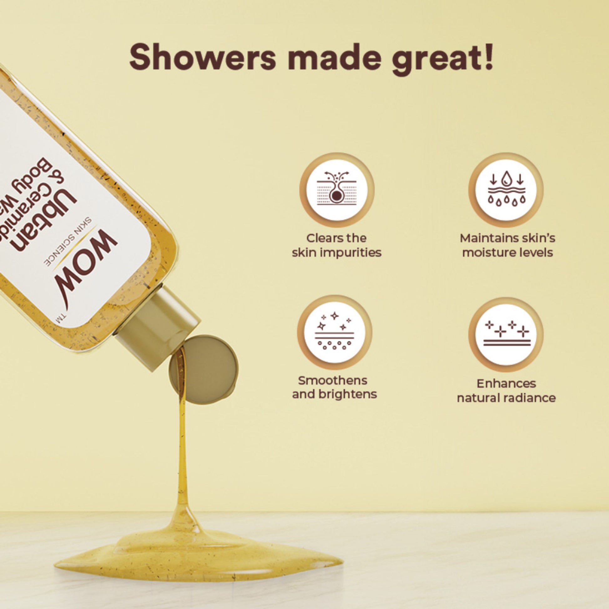 WOW Skin Science Ubtan & Ceramide Body Wash