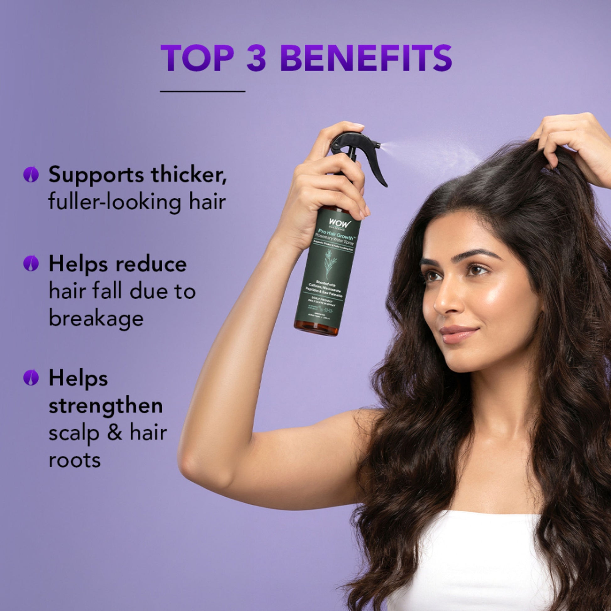 WOW Skin Science Rosemary + Biotin Pro Hair Growth Water Spray