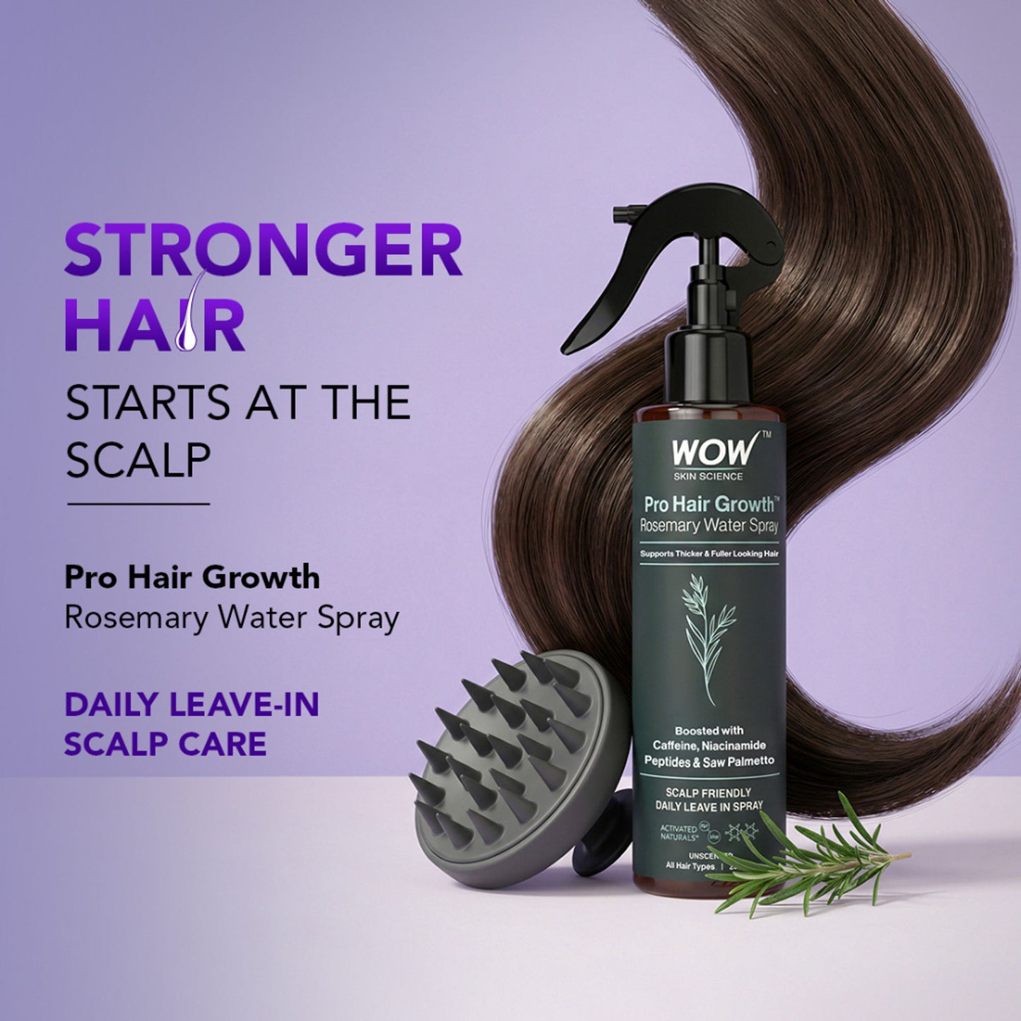 WOW Skin Science Rosemary + Biotin Pro Hair Growth Water Spray