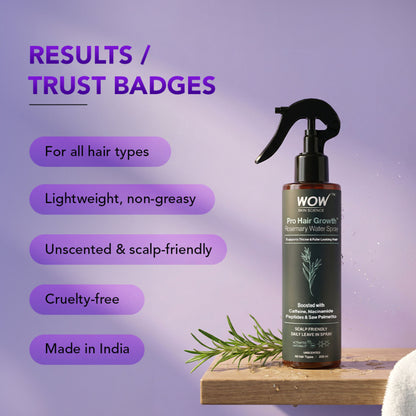 WOW Skin Science Rosemary + Biotin Pro Hair Growth Water Spray