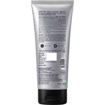 WOW Skin Science Men Oats + 2% Salicylic Anti-Acne Face Wash