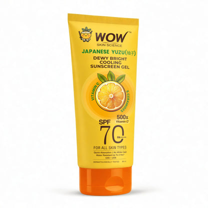 WOW Skin Science Japanese Yuzu Dewy Bright Sunscreen Gel