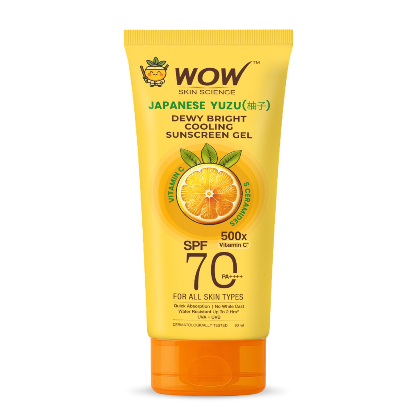 WOW Skin Science Japanese Yuzu Dewy Bright Sunscreen Gel
