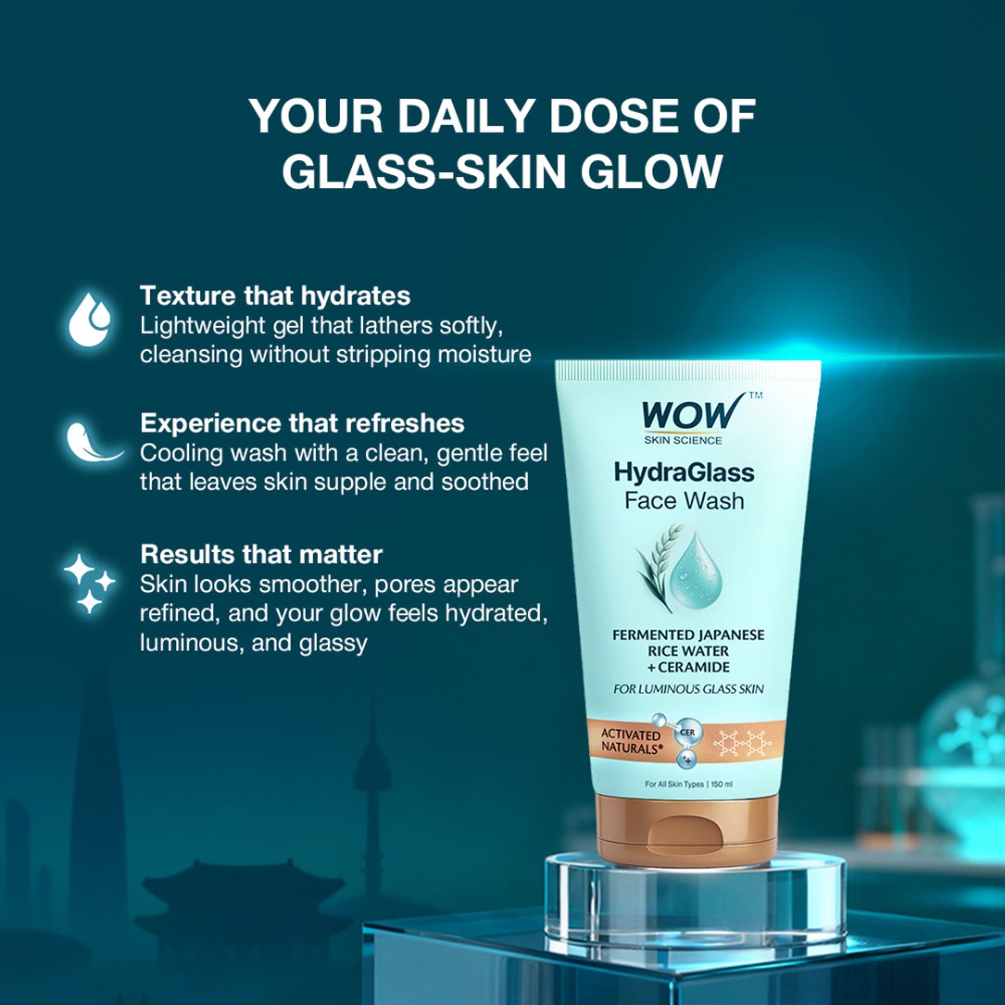 WOW Skin Science Hydraglass Face Wash