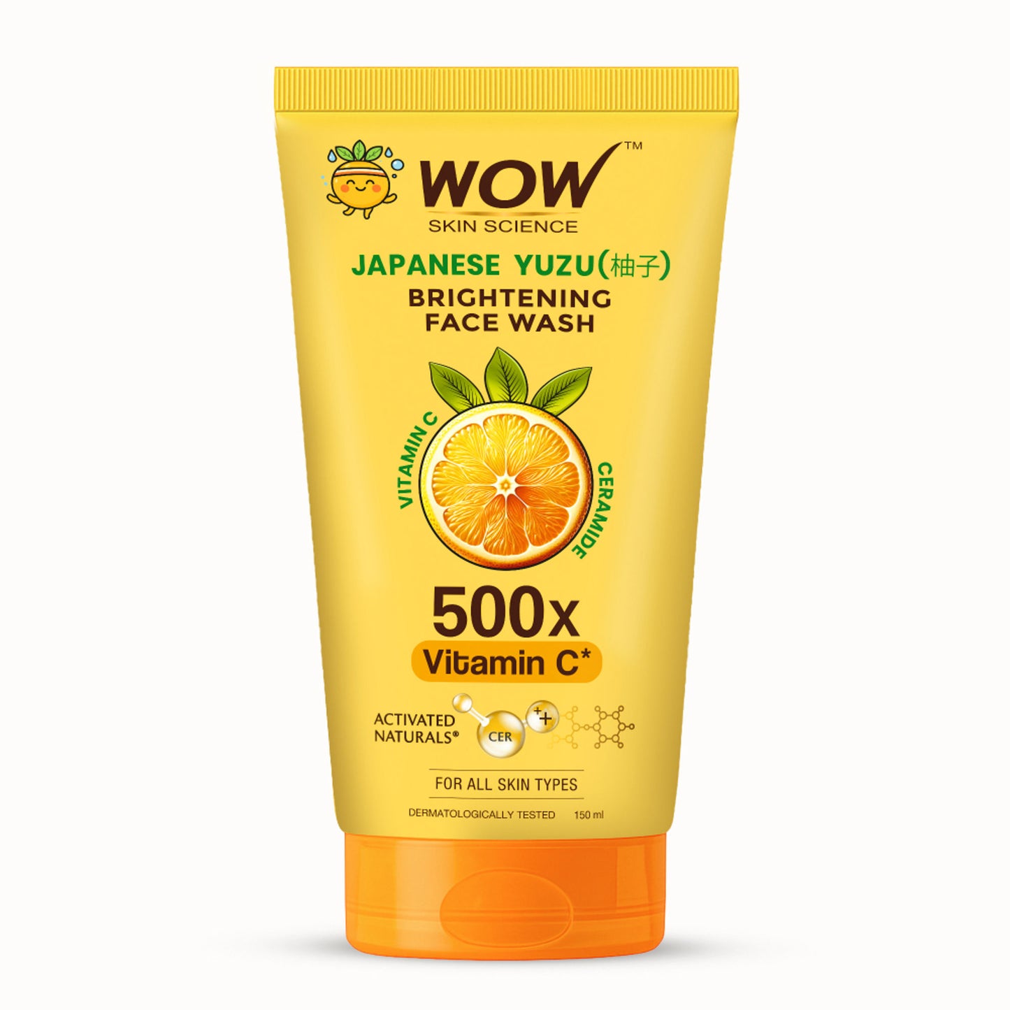 WOW Skin Science Japanese Yuzu + Vitamin C With Ceramide Brightening Face Wash