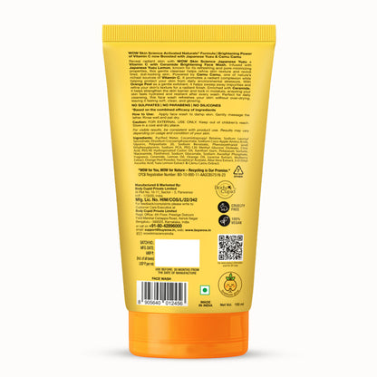 WOW Skin Science Japanese Yuzu + Vitamin C With Ceramide Brightening Face Wash