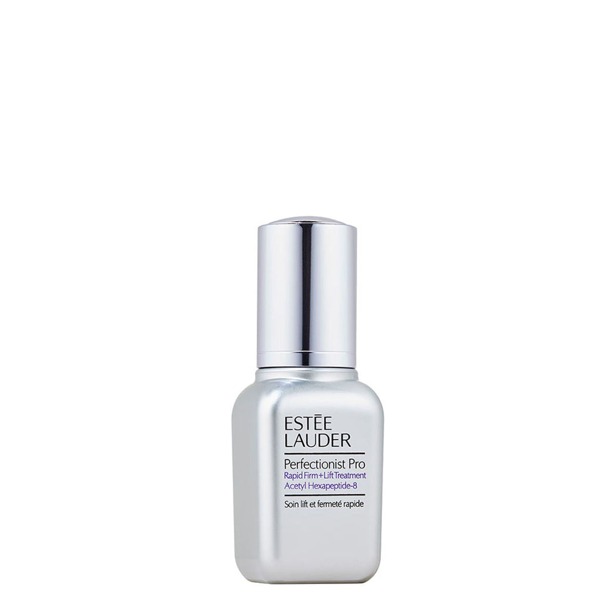 Estee Lauder Perfectionist Pro Rapid Firm + Lift Treatment in a sleek pump bottle, designed for facial skin tightening and lifting.