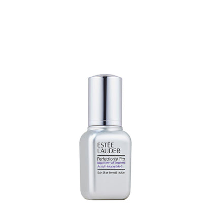 Estee Lauder Perfectionist Pro Rapid Firm + Lift Treatment in a sleek pump bottle, designed for facial skin tightening and lifting.