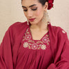 Dhiyona IE Women Regular Sequinned Pure Cotton Kurta with Trousers & Dupatta