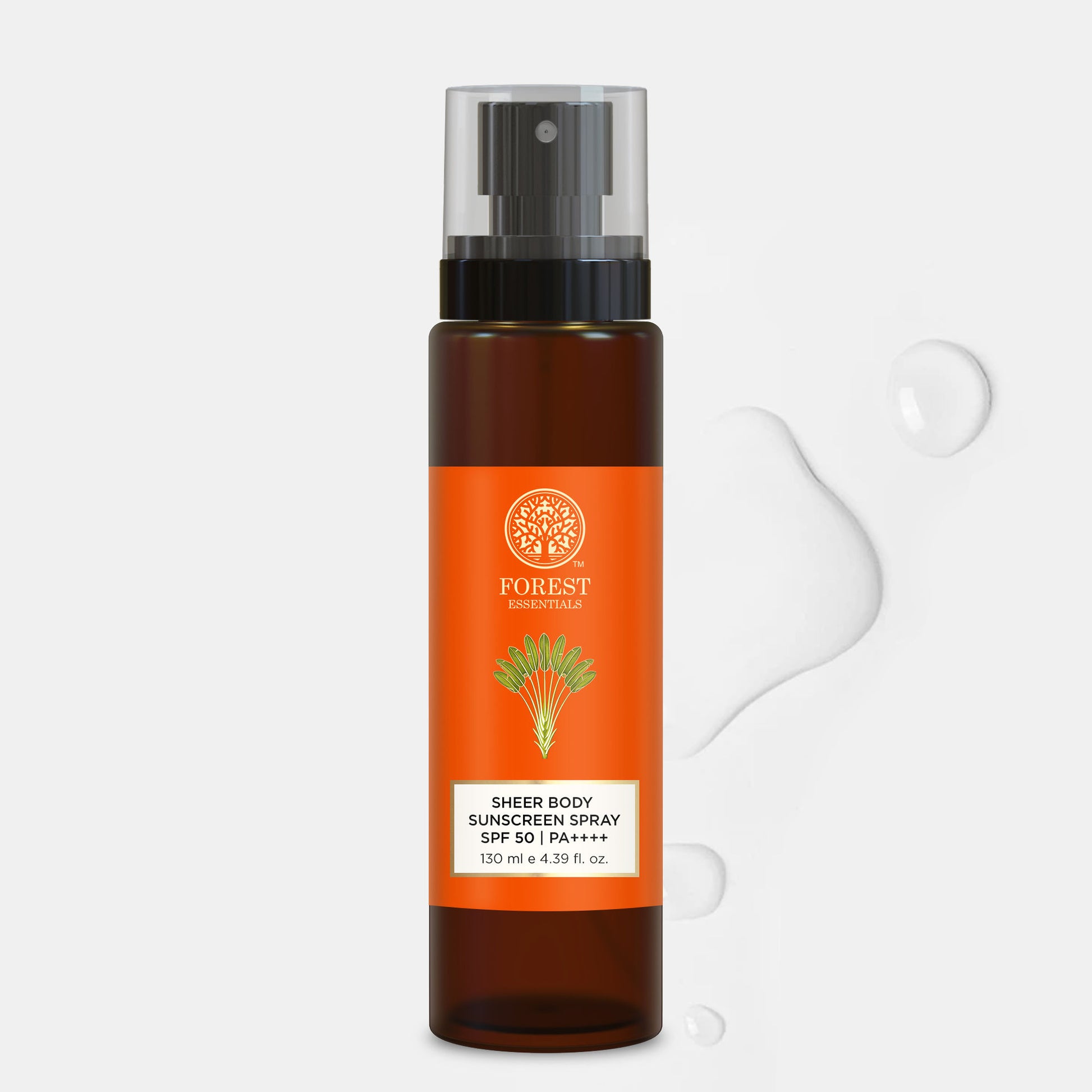 Forest Essentials Sheer Sunscreen Body Spray Spf 50 PA++++ Lightweight, No White Cast
