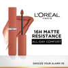 LOreal Paris Infallible Matte Resistance Lipstick, Transfer Resistant Formula - Lazy Sunday 150 - 115 Snooze Your Alarm
