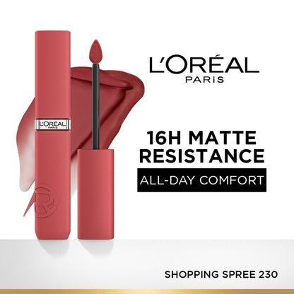 LOreal Paris Infallible Matte Resistance Lipstick, Transfer Resistant Formula - Lazy Sunday 150 - 230 Shopping Spree