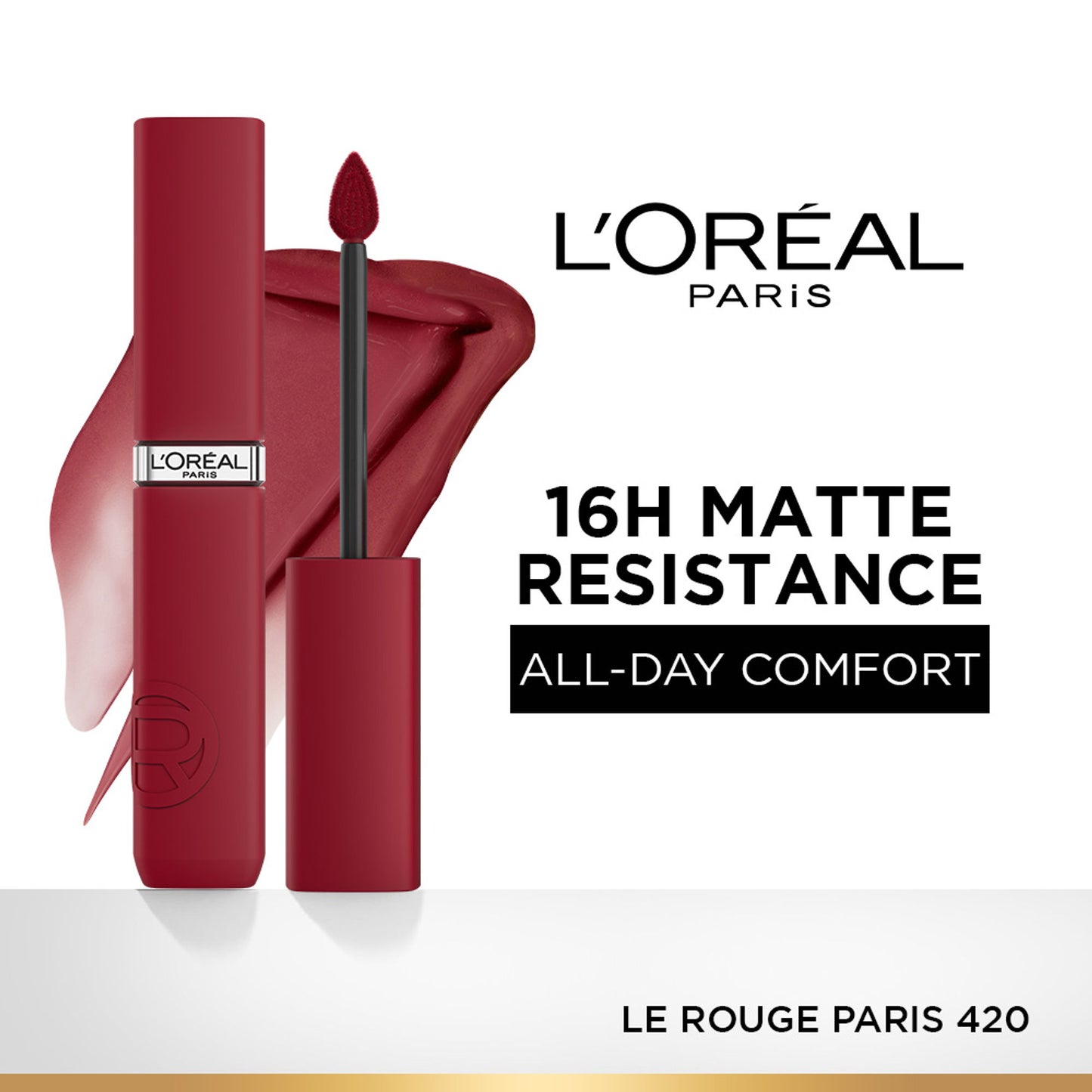 LOreal Paris Infallible Matte Resistance Lipstick, Transfer Resistant Formula - Lazy Sunday 150 - 420 Le Rouge Paris
