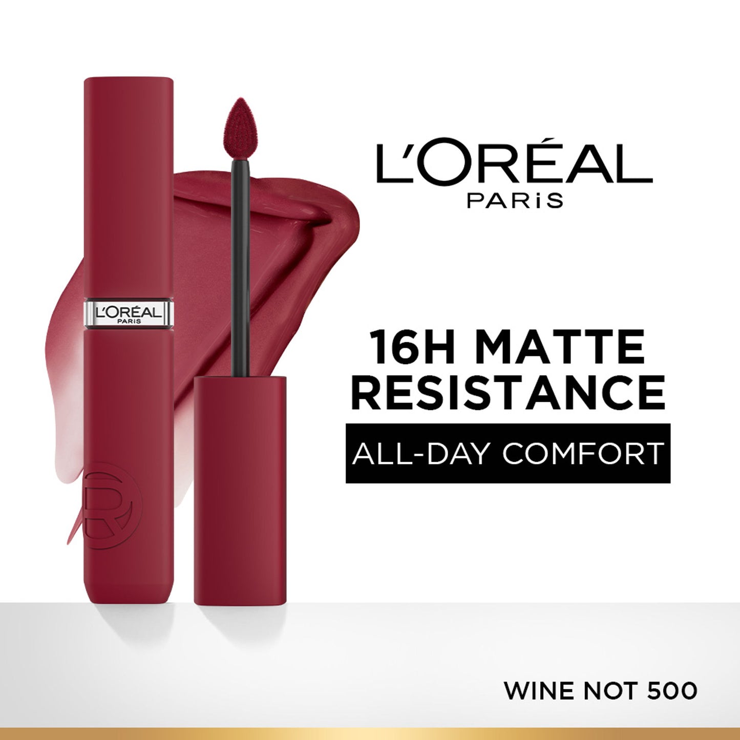 LOreal Paris Infallible Matte Resistance Lipstick, Transfer Resistant Formula - Lazy Sunday 150 - 500 Wine Not