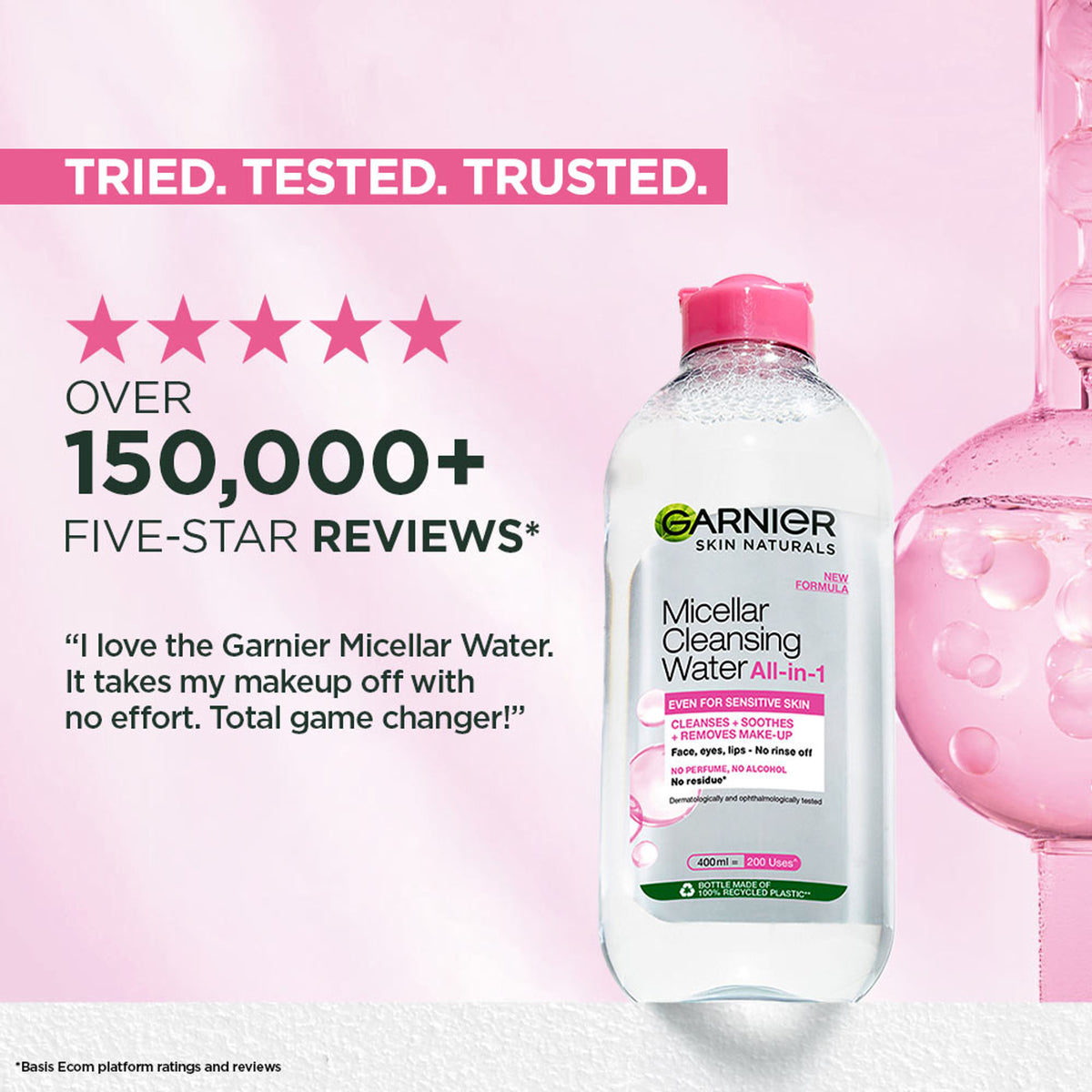 Garnier Skin Naturals Micellar Oil-Infused Cleansing Water For Cleansing & Make-Up Removal | 400ml