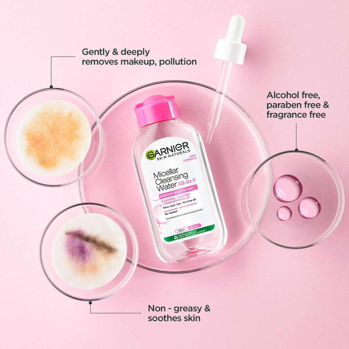 Garnier Skin Naturals Micellar Oil-Infused Cleansing Water For Cleansing & Make-Up Removal | 400ml