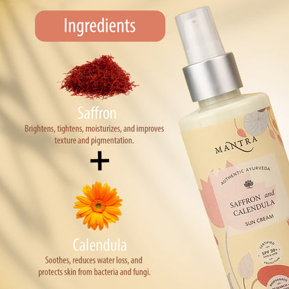 Mantra Herbal Saffron And Calendula Sun Cream