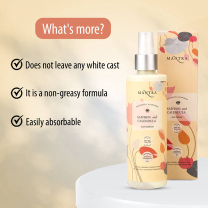 Mantra Herbal Saffron And Calendula Sun Cream