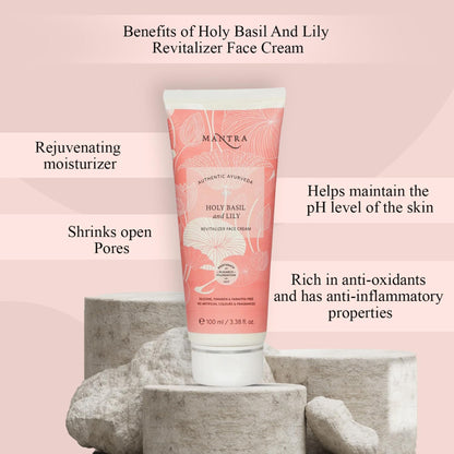 Mantra Herbal Holy Basil And Lily Revitalizer Face Cream