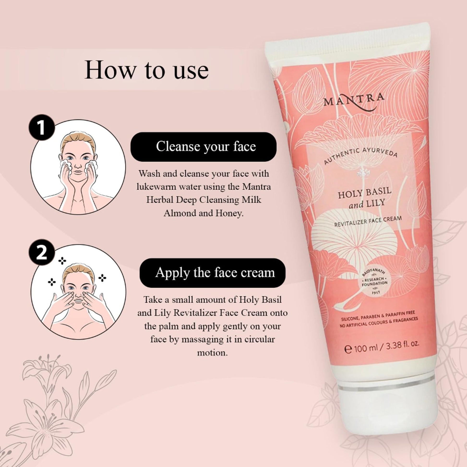 Mantra Herbal Holy Basil And Lily Revitalizer Face Cream