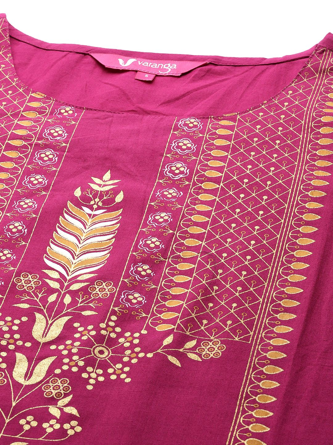 Indyancart VA Women'sFloral Printed Regular Kurta With Palazzos & Dupatta