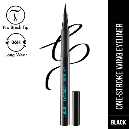 Lakme Eyeconic Pro Brush Eye Liner, Smudgeproof, Waterproof, Ultra Precise Pro Tip