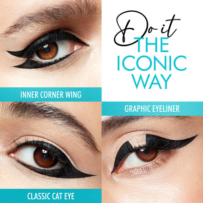 Lakme Eyeconic Pro Brush Eye Liner, Smudgeproof, Waterproof, Ultra Precise Pro Tip