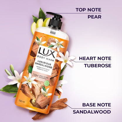 Lux Luxurious Sandalwood Body Wash