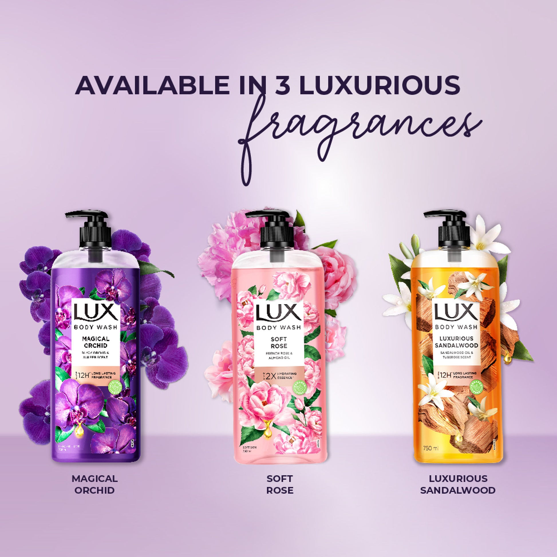 Lux Luxurious Sandalwood Body Wash