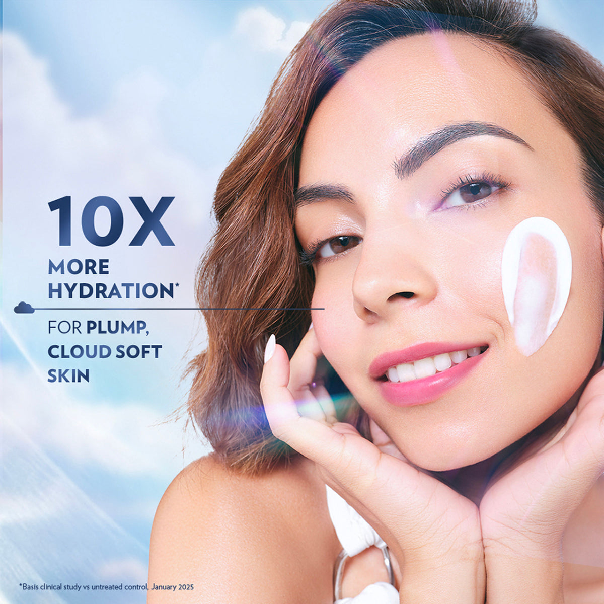 Vaseline Cloud Soft Light Moisturiser,100 Hours Non-Sticky Hydration,Ceramides & Hyaluron