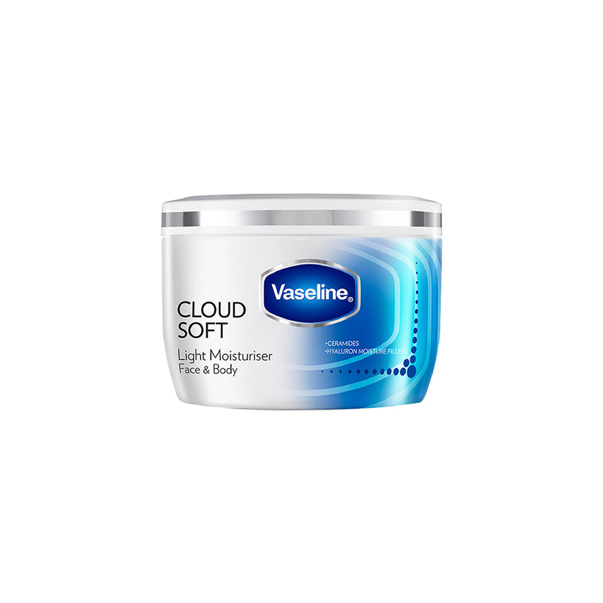 Vaseline Cloud Soft Light Moisturiser,100 Hours Non-Sticky Hydration,Ceramides & Hyaluron